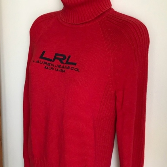 LRL Lauren Ralph Lauren 
Red knit turtle neck - Picture 4 of 4